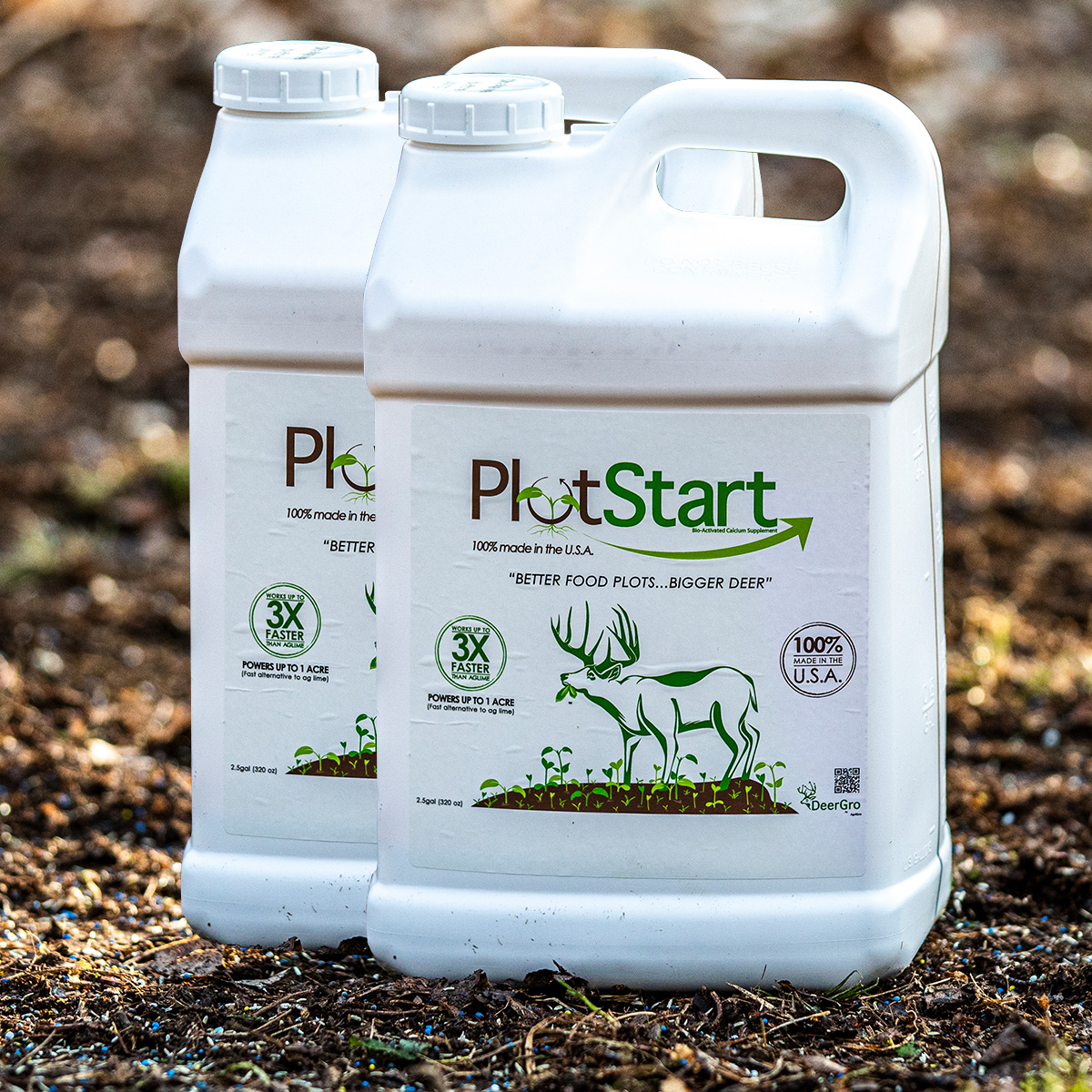 PlotStart™ 2.5gal 2PK (2 Acre Case) DeerGro Food Plot Spray